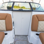 Folding bow door and retractable center windshield