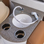 Freshwater pressurized sink in galley and head