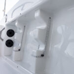 Under gunwale rod holder