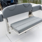 Offshore models (non-"L" Legacy models) feature a folding transom seat