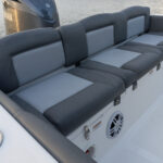 Plush 3-across aft seating